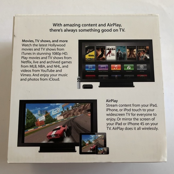 Apple TV.3rd Generation Media Streamer A1469 with Remote & Box (No Power Cord) - Picture 11 of 11
